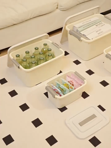 IMUTO Plastic Storage Box Stackable Large Capacity Clothes Toy Organizer Boxes with Handle and Lid