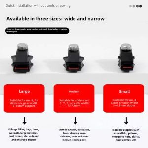 Zipper Repair Device Removable Zipper Head Sachet Coat Clothes Shoes and Boots For Home Tool-Free Replacement Zipper Lock Head