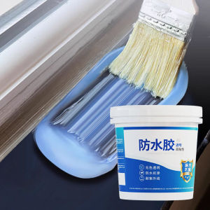 กาวกันน้ำและซัมพร้อมสี 5KG หยุดรั่วทันที ซ่อมแซมรอยแตก สำหรับหลังคา/ห้องน้ำ