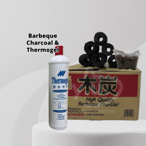 YU Ready Stock Smokeless 3kg Charcoal BBQ FREE Fire Starter / Thermogel / Arang kelapa / Arang BBQ / Bahan Api