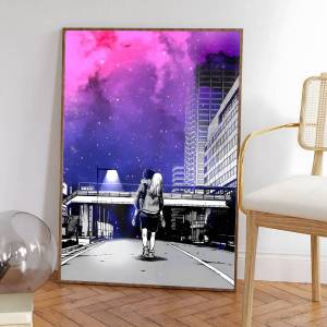 Call of the Night Nazuna Nanakusa Poster HD Home Decor Sticky Wall Waterproof Home Living Room Bar Aesthetic Decor