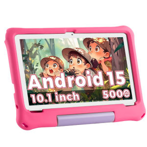10.1 Inch Kids Tablet Android 15 8GB RAM 64GB ROM 1TB Expand WiFi6 5000mAh 13H Learning Time Kids Tablet with GMS Certified