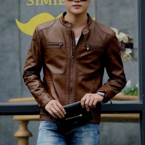 Jaket Kulit Pria Terlaris / Jaket Kulit Vektor Pria Terbaru / Jaket Bikers Motor Touring Racing