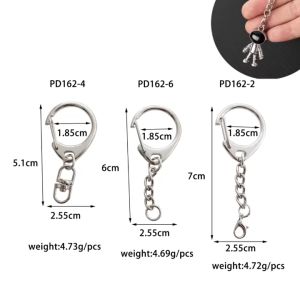 พวงกุญแจ คลิปตะขอพวงกุญแจ ห่วงโซ่พวงกุญแจ iron key ring PD162-2-4-6 (C-3-HPD162)