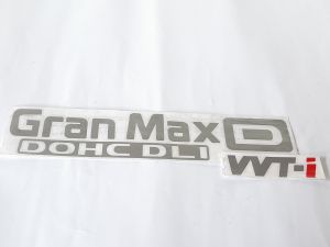 Stiker Gran Max Dohc DLI VVT-I Sticker Body Mobil Grand Max Silver
