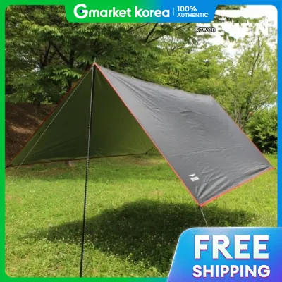 Tấm tăng mini cắm trại 300 màu đen lều che chống nước hình chữ nhật tối giản cho dã ngoại ô tô