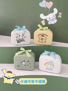 Cartoon Duffle Bag Luggage Toy for Children Small Leather Suitcase 14 Inch Snack Souvenir Cute Luggage ABS+PC Material Zipper Closure