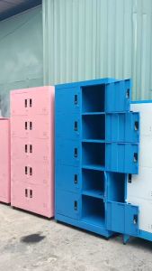 Tủ hồ sơ sắt 4 ngăn giá rẻ có khoá- tủ locker 4 cánh cho sinh viên đựng đồ có khoá