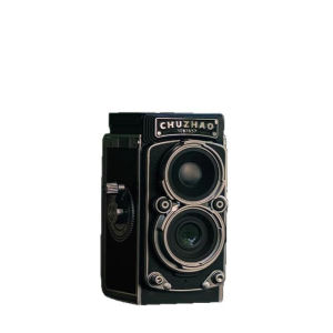 New Fool-Proof Twin-Lens Film Camera for Graduation Season Hand-Crank Retro Science Exchange Student Video Gift Camera Portable Compact with Retro CCD HD - Beginner-Friendly Portable Compact Camera for Students Girls & Travel