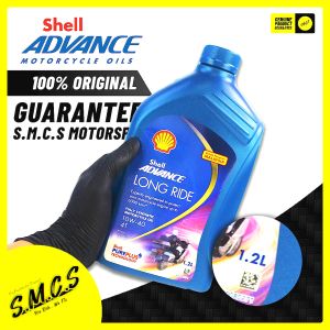Shell Advance 4T Long Ride 10W-40 1.2L Fully Synthetic Motorcycle Oil | Minyak Hitam Shell 机油​