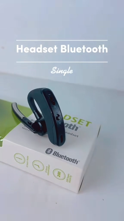 V8 Ear Mounted Wireless Bluetooth Earphone For Business Calls Noise  Reduction Mini Single Headset Lazada Indonesia