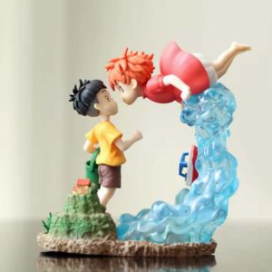 Bandai | New Golden Fish Himeji Gk Animation Series Anime Handmade Gift Statue Decoration On The Cliff Of Boniu Sosuke Gifts Toys