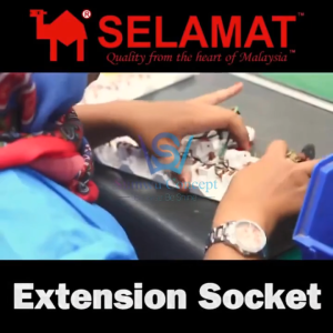 [SIRIM APPROVED] SELAMAT 5 GANG PORTABLE SOCKET OUTLET W/ NEON MA-1185