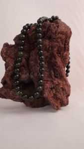 Kalung Pria Wanita Keren Batu Akik Kristal Giok Hitam Black Jade ASLI untuk Kesehatan