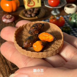 โมเดลอบถั่วแดงขนาดเล็กทำด้วยมือ เรียบเรียงด้วยดินเผา โมเดลตัวละครเล่นสำหรับผู้ชายและผู้หญิง อายุ 14 ปีขึ้นไป ของเล่นที่ไม่สามารถกินได้