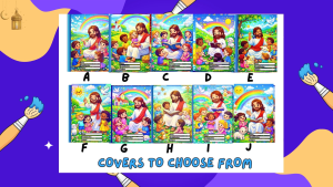 Jesus and the Children A5 School Notebook for Kids Girls Boy Student Waterproof Laminated Cover 70 GSM Thick Paper