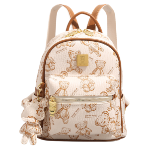 URCDN RDALVO | Cartoon Bear Print Womens Student Backpack