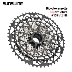 SUNSHINE Ultralight Bicycle Cassette Freewheel Carbon Steel Material 9/10/11/12/13 Speed HG Structure Sprocket for Mountain Bike