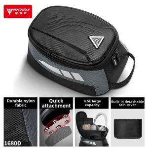 Motowolf | Waterproof Abrasion-Resistant Magnetic Tank Bag Large Capacity