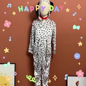 Christmas Spotted Dog Childrens Costume Puppy Animal Costume Role-Playing Orange Costume 2021 New