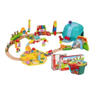 Hape | Educational Jungle Train Set with Music for Kids