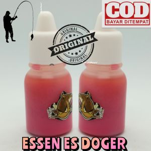 ESSEN ES DOGER KEMASAN 10 ML UNTUK IKAN MAS LELE MUJAIR NILA PATIN BAWAL DLL TARGET BABON IKAN RAME GALATAMA GALAPUNG HARIAN ATAUPUN LOMBA UNTUK SEMUA MEDIA JENIS UMPAN