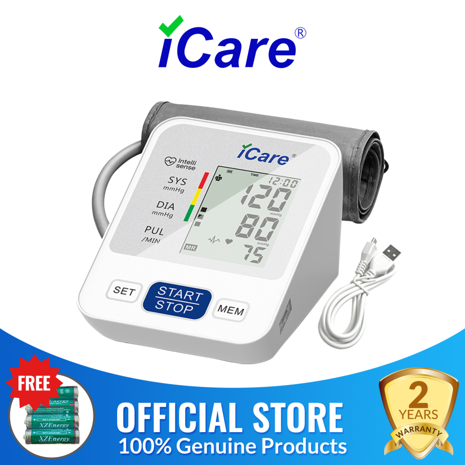 iCare® CK238 USB Automatic Blood Pressure Monitor Digital with Heart Rate Arm BP Monitor 22cm-32cm Cuff Size