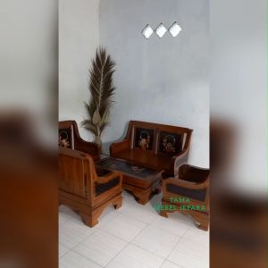 kursi tamu minimalis kayu jati asli terlaris set meja kursi jati asli jepara