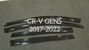 คิ้วกันสาด กันสาด กันลม คิ้ว ดำทึบ ฮอนด้า ซีอาร์วี Honda CR-V CRV 2017 2018 2019 2020 2021 2022 ใส่ร่วมกันได้ A