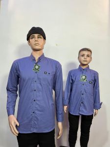 Kemeja panjang Denim Bahan Cigaret Premium Quality