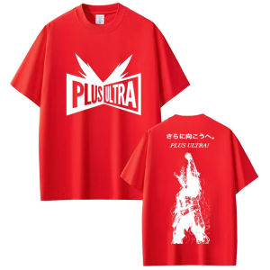 Bandai | Anime My Hero Academia Go Beyond Plus Ultra T-Shirts Men Women Harajuku Fashion Manga T-shirt Casual pure Cotton O-Neck T Shirt