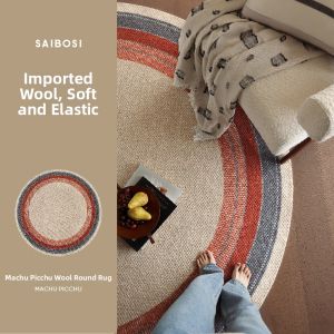 SAIBOSI | Luxury Style Wool Circular Carpet