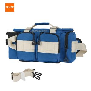 กระเป๋าคาดเอวทรงสี่เหลี่ยมซีรีส์ FEHER MQZ สำหรับทุกเพศ กันน้ำได้อย่างสมบูรณ์แบบ กระเป๋าอเนกประสงค์สำหรับขี่มอเตอร์ไซค์ เดินป่า ท่องเที่ยว และเล่นกีฬา