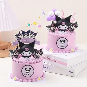 | Cake Decoration | Purple Kuromi Theme Toy Figurine Kids Birthday Cake Topper 网红紫色库洛米主题儿童生日蛋糕装饰带灯摆件 Kuromi Halloween Costume Kuromi Christmas Kuromi Clothing - Lazada