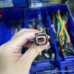 ปลั๊กหัวฉีด Mitsubishi Pajero Sport V6 มิตซูบิชิ (2สาย) เกรด OEM สีดำ รหัส PI-MS001 *ราคาต่อ 1 ชิ้น*