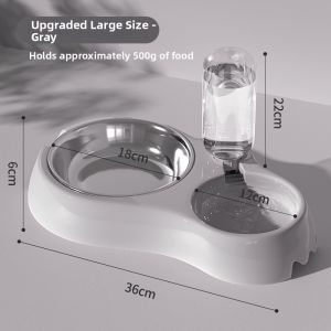 7o | Pet Feeding & Drinking Bowl Set Auto-Watering Anti-Tipping