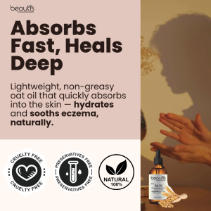 100% Natural Cold Pressed Oat Oil - Skin / Baby Use Friendly / Massage Oil / Eczema / Moisturizer / Hydration / Body Oil