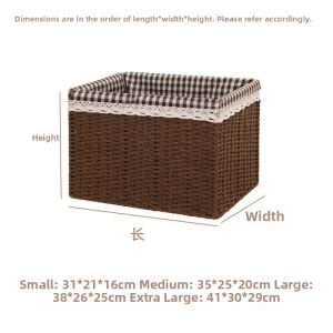 Handcrafted Grass Woven Basket with Lid