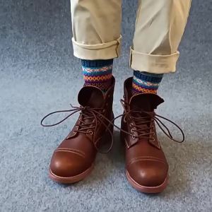 UPMORN | Warm Cotton Long Socks for Work Boots