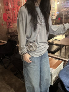 Túi Đeo Chéo Nhỏ Màu Bạc Túi Đeo Chéo Thời Trang Túi Đeo Chéo Đan Thủ Công Túi Đeo Chéo Nhỏ Thanh Lịch Túi Đeo Chéo Đa Năng Cho Nữ