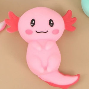 Bandai | Creative Hot-selling Axolotl Animal Plastic Pinch Toy Internet Celebrity Maltose Decompression Artifact Gift To Reduce Stress