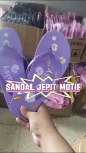 SANDAL JEPIT DEWASA MOTIF PANDA KUCING LUCU