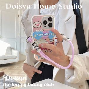 Duxuying Original Iphone16Promax Laser Rabbit Design Phone Case 13 Matte 14 Cute Double Layer Protective Cover for Apple Phones