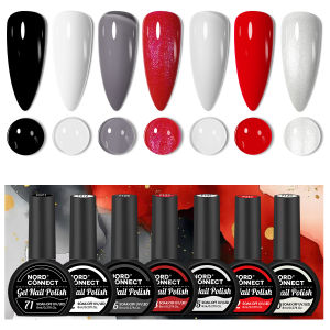 Bộ Sơn Móng Tay Gel Màu Cổ Điển 7 Món Bán Vĩnh Cửu Thấm nước/LED Thích Hợp Cho Sử Dụng Tại Nhà Và Tại Salon