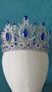 Miss World Pageant Tiaras Crowns Big Crystal Princess Queen Diadem Miss South African Full Round Headpiece