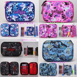 Smiggle Australia กล่องดินสอความจุขนาดใหญ่ Pink Space Cat Design ชุดเครื่องเขียนสําหรับนักเรียน