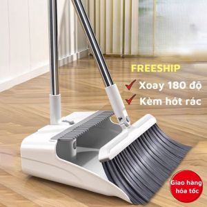 Chổi quét nhà thông minh kèm hộp đựng bụi tiện lợi - Chổi quét bụi xoay 180 độ mọi ngóc ngách