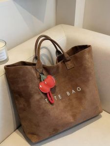 JIFANPAUL | High Capacity Retro Suede Tote Bag