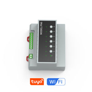 Zigbee / Wifi 6-CH Power Controller 6-Way Relay Switch Circuit Breaker for Tuya Smart APP Remote Control Energy Space Saving