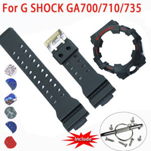Bezel Strap For G SHOCK GA700/710/735 Cover Men Women Sports Silicone Band Bracelet Wire with Tools